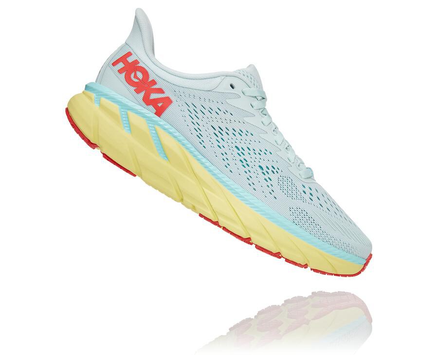 Hoka One One Clifton 7 Löparskor Dam - Blå - VUFIE-5817